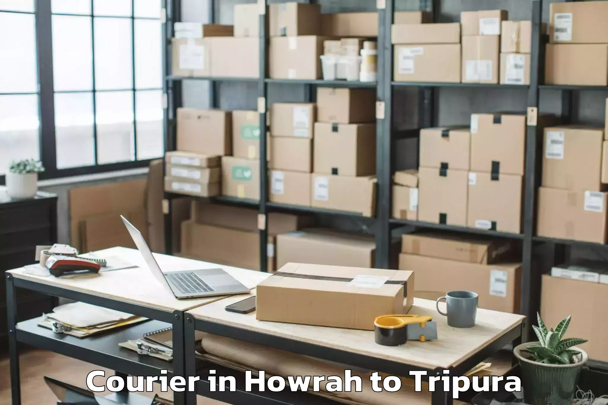 Reliable Howrah to Jirania Courier